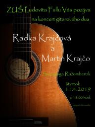 Koncert gitarového dua - Radka Krajčová a Martin Krajčo